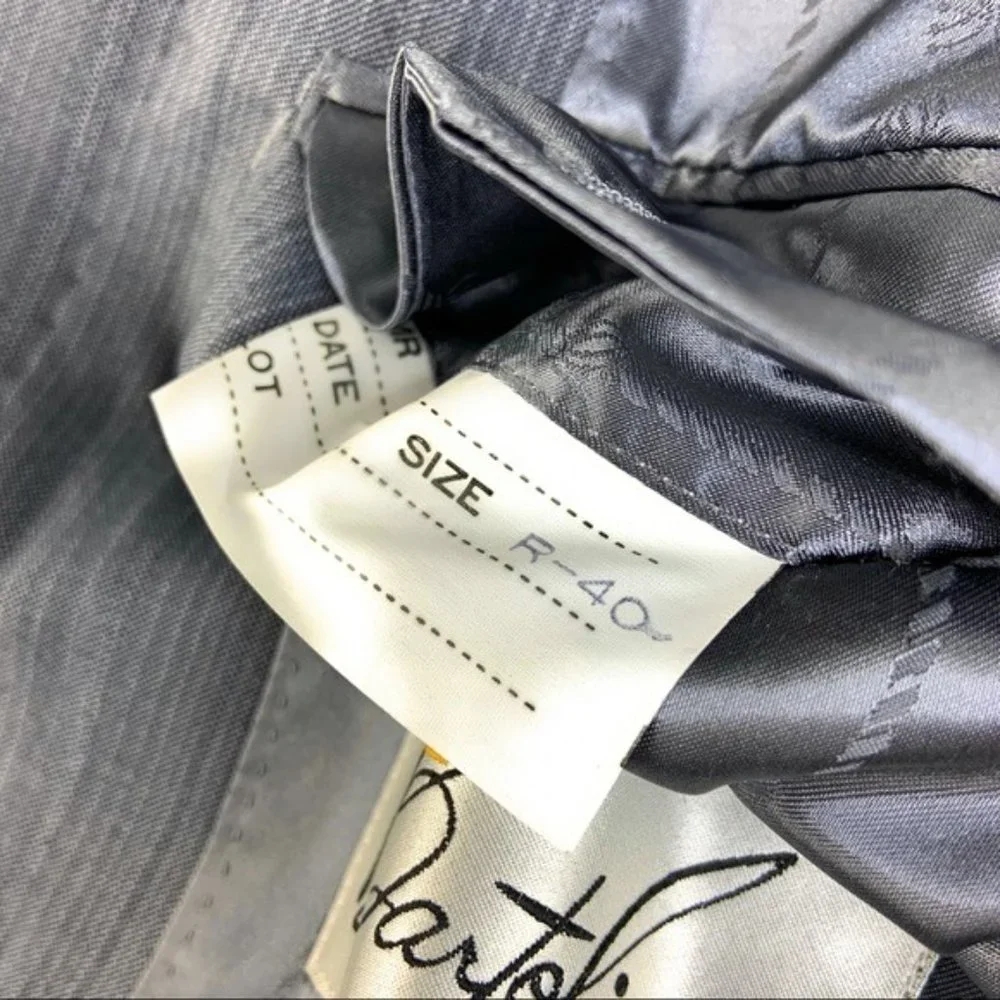 Size 40R Bartolini 2 Button Grey Blazer